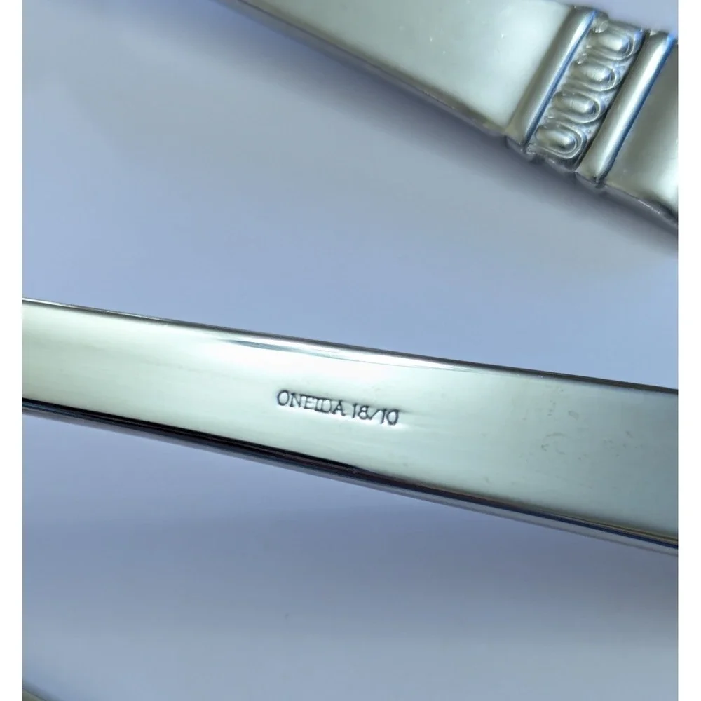 Oneida CADENCE Hostess Set 18/10 Stainless Serving Spoon Fork Sugar Butter Knife